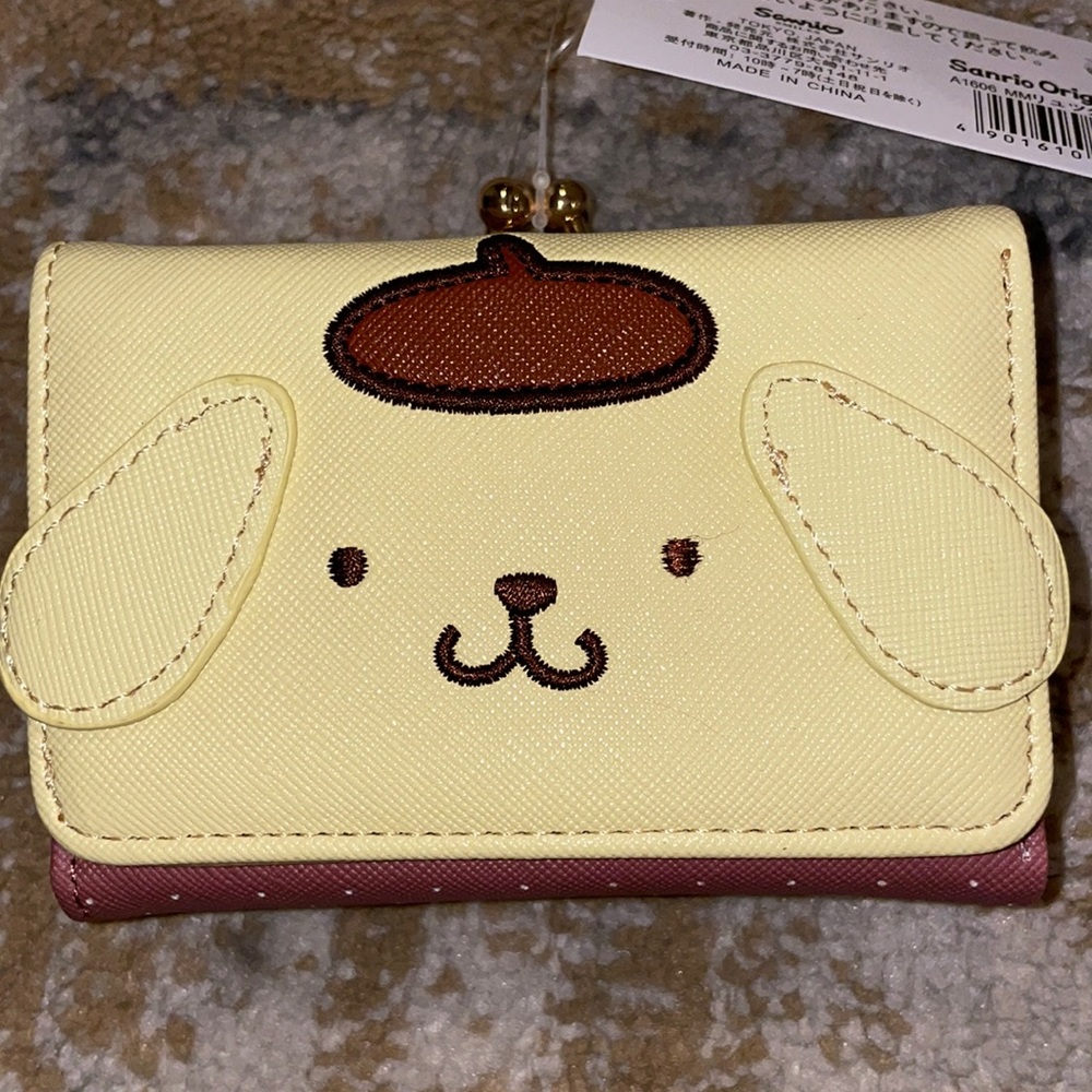 Pompompurin Kisslock Bifold Faux Leather Wallet - Picture 2 of 13